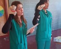 University of Pretoria vet students at Mmamudu Primary School.