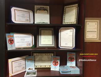 Animal Disease Study, and Surveillance Bureau Ojaghia's Certificates and acknowledges  