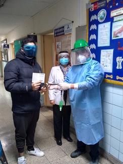 Dra. Yris Carpio Bazán - Médico Jefe del Centro de Control de Zoonosis y personal de Salud.
