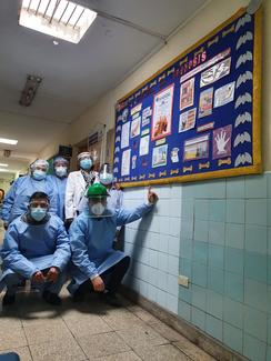 Personal de Salud del CentroControl de Zoonosis participando en las actividades realizadas por el Día Mundial Contra la Rabia.