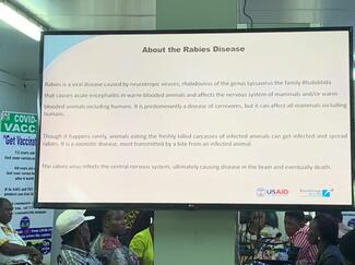 One of the slides of the training session - Delivered by Mohamed Conteh, Ministry of Agriculture