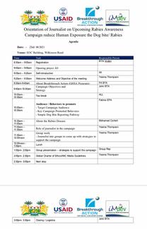 Training Agenda