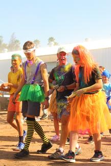 Colour run participants