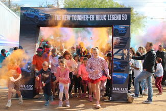 The start of the colour run