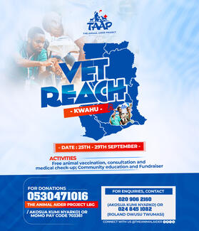 VetReach flyer showing event date and location