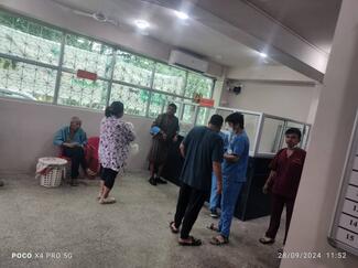 Vaccination in clinic