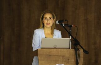 speech of Prof. Dr. Ayşegül ULU KILIÇ from the Clinical Microbiology Department of Erciyes University, Faculty of Medicine.