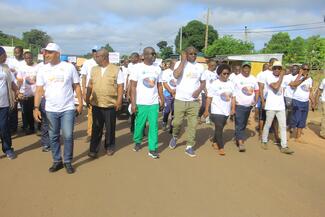 Marche antirabique a Bouna