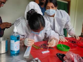 Demonstration of Lateral flow assay(Rapid Antigen Test)