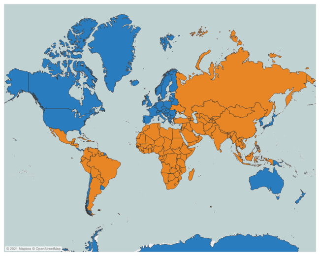 The global endemicity of rabies, demonstrating which countries remain dog-rabies endemic. GARC