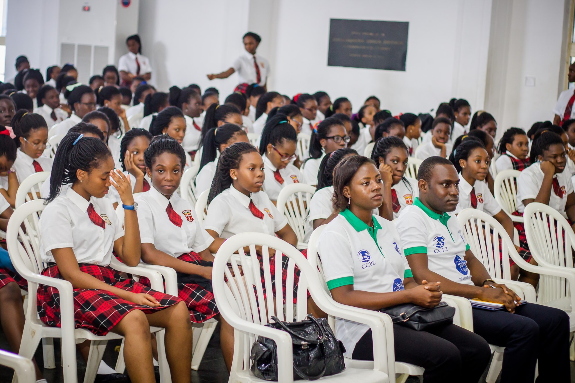 Dr Akanbi Educating school children about rabies to raise awareness, GARC graduate