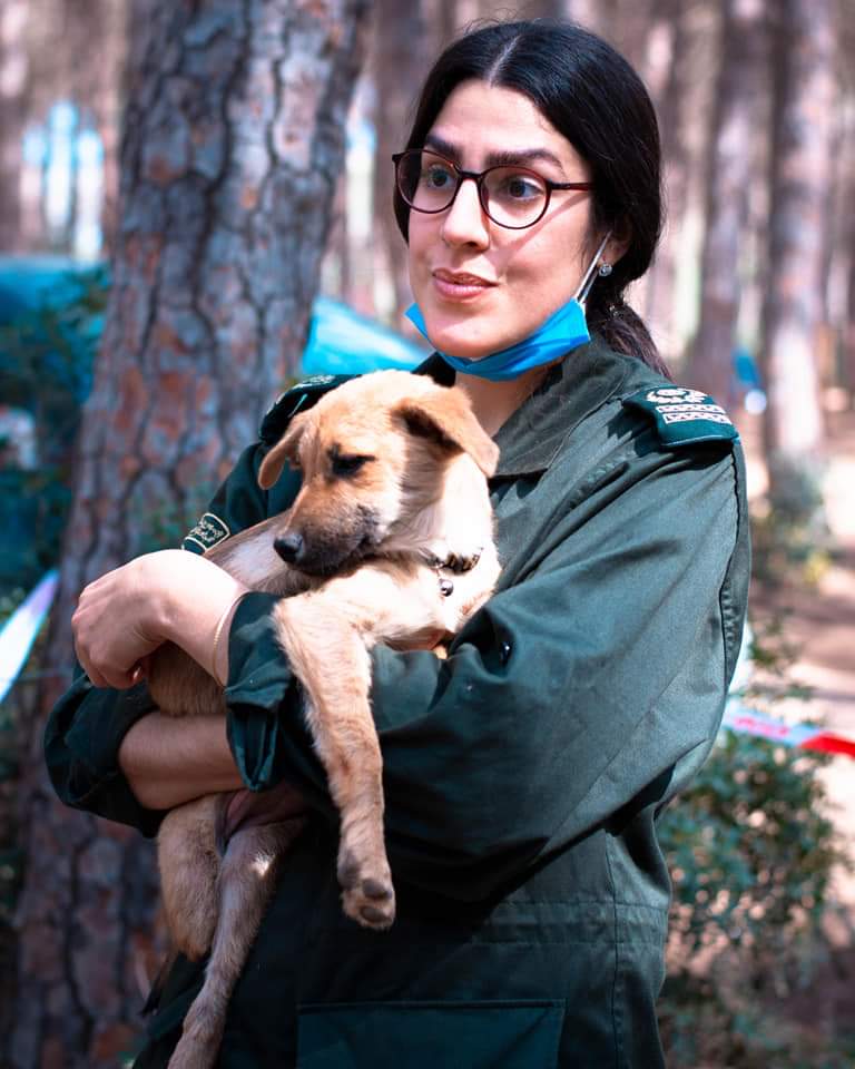 Forestry Director Noreddine Baaziz at the Rabies education and Eco Dog walk in Algeria. 