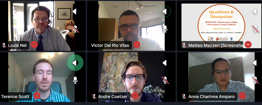 MERACON webinar 2021. Returning to rabies elimination Q&A session 1. GARC