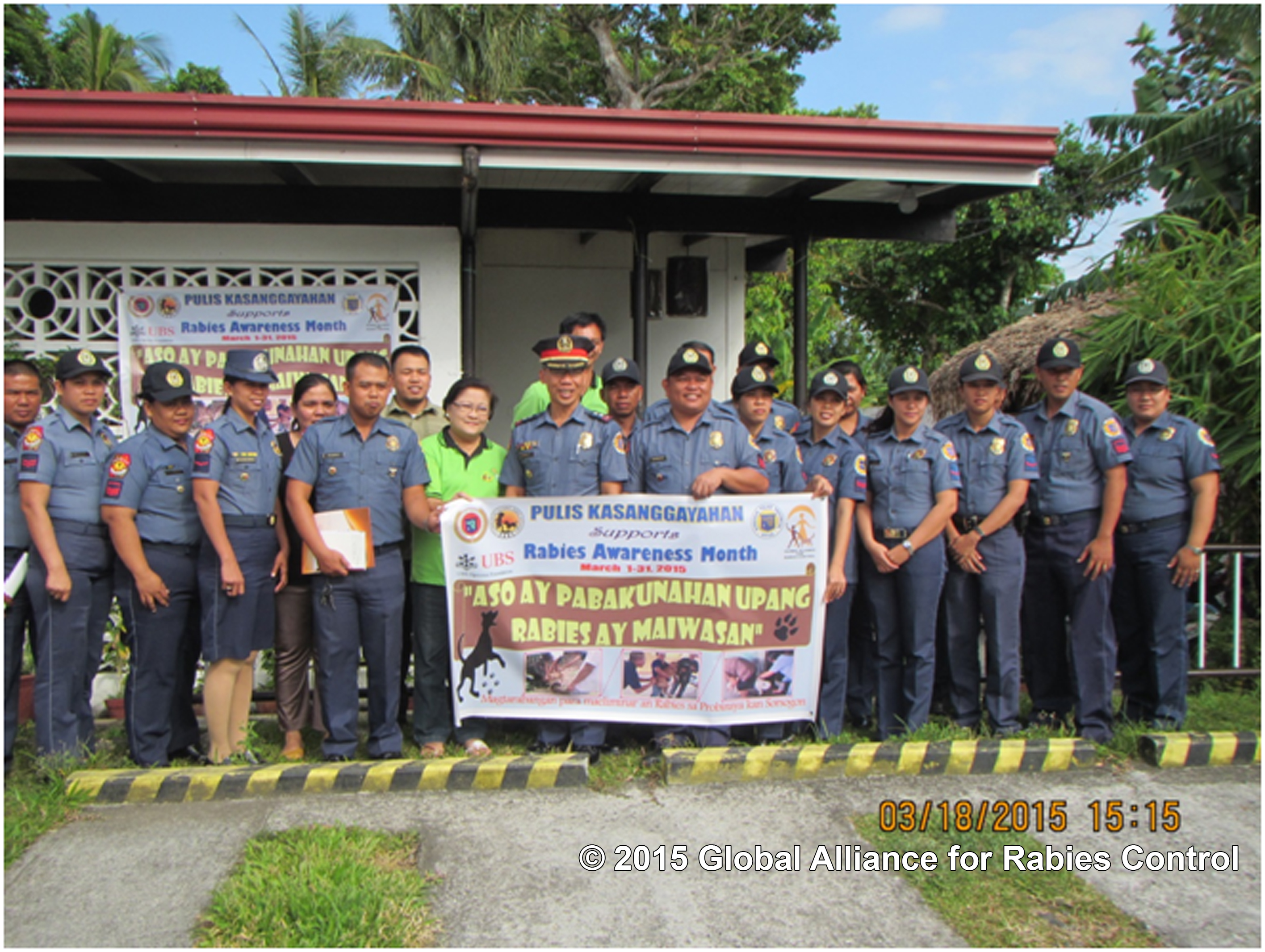 Police officers who attended the training