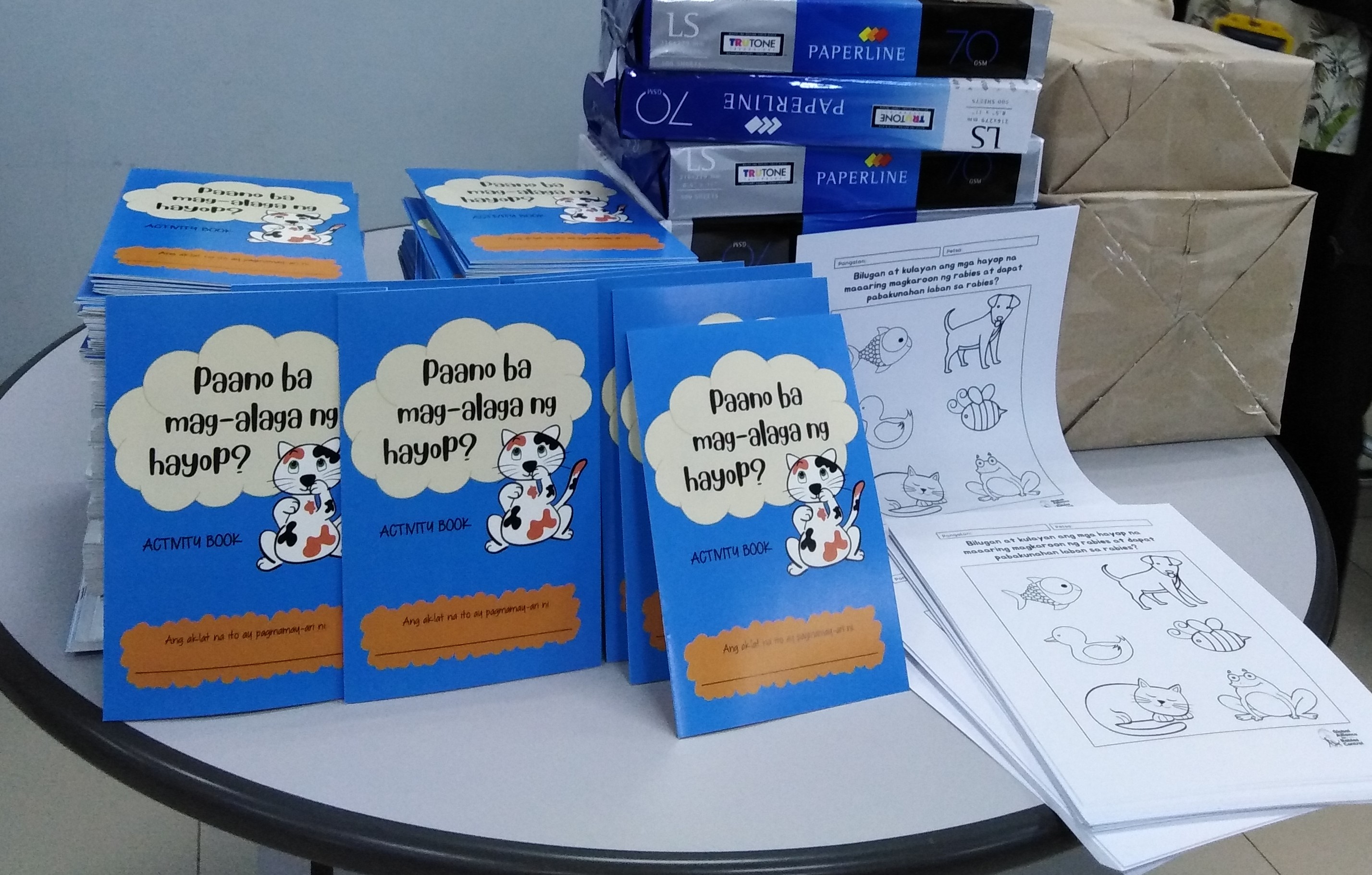 Rabies Education materials developed to educate children about rabies and bite prevention, GARC Philippines